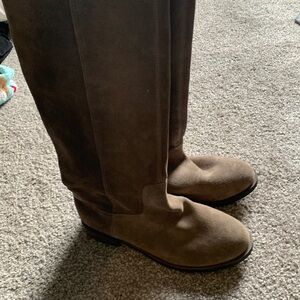Dark Taupe Pull On Riding Boots